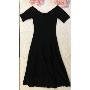 Michael Kors Textured Off-the-Shoulder A-Line Drs